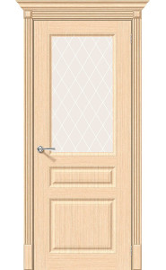 Межкомнатная дверь Статус-15, со стеклом, цвет БелДуб