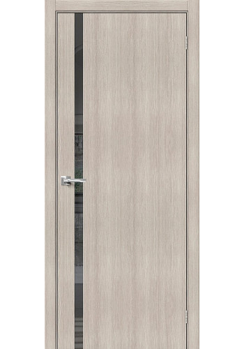 Межкомнатная дверь Браво-1.55, со стеклом, цвет Cappuccino Melinga Межкомнатная дверь Браво-1.55, со стеклом, цвет Cappuccino Melinga